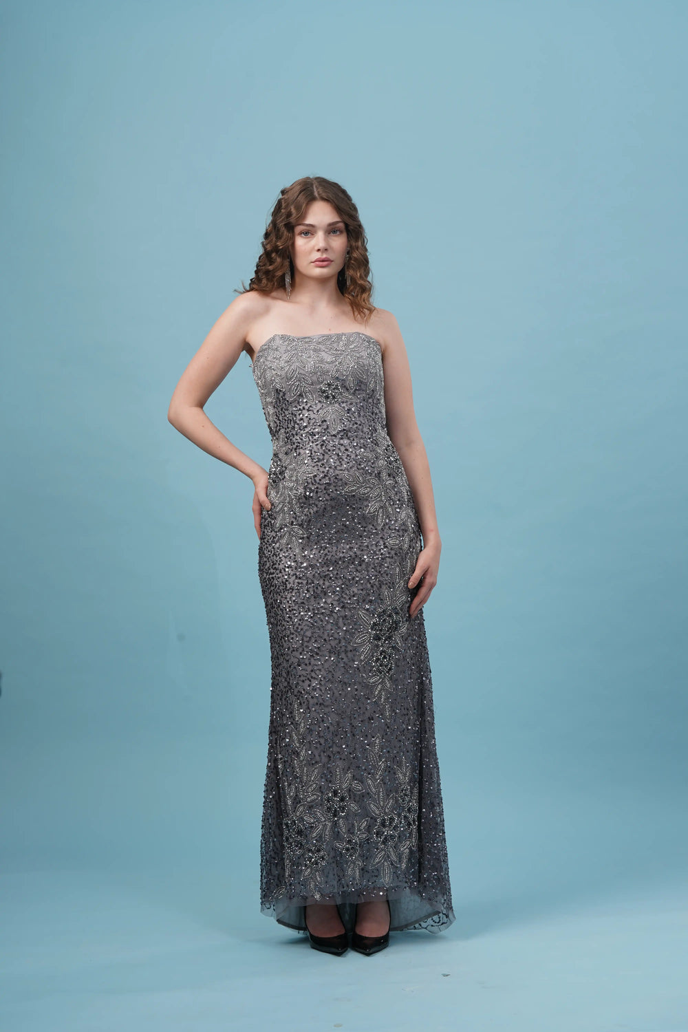 VIOLETTE CAPE MAXI DRESS