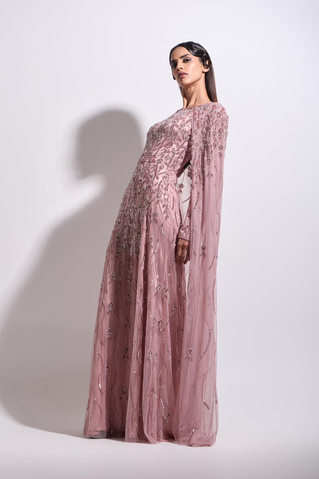 ROSAMUND CAPE MAXI DRESS