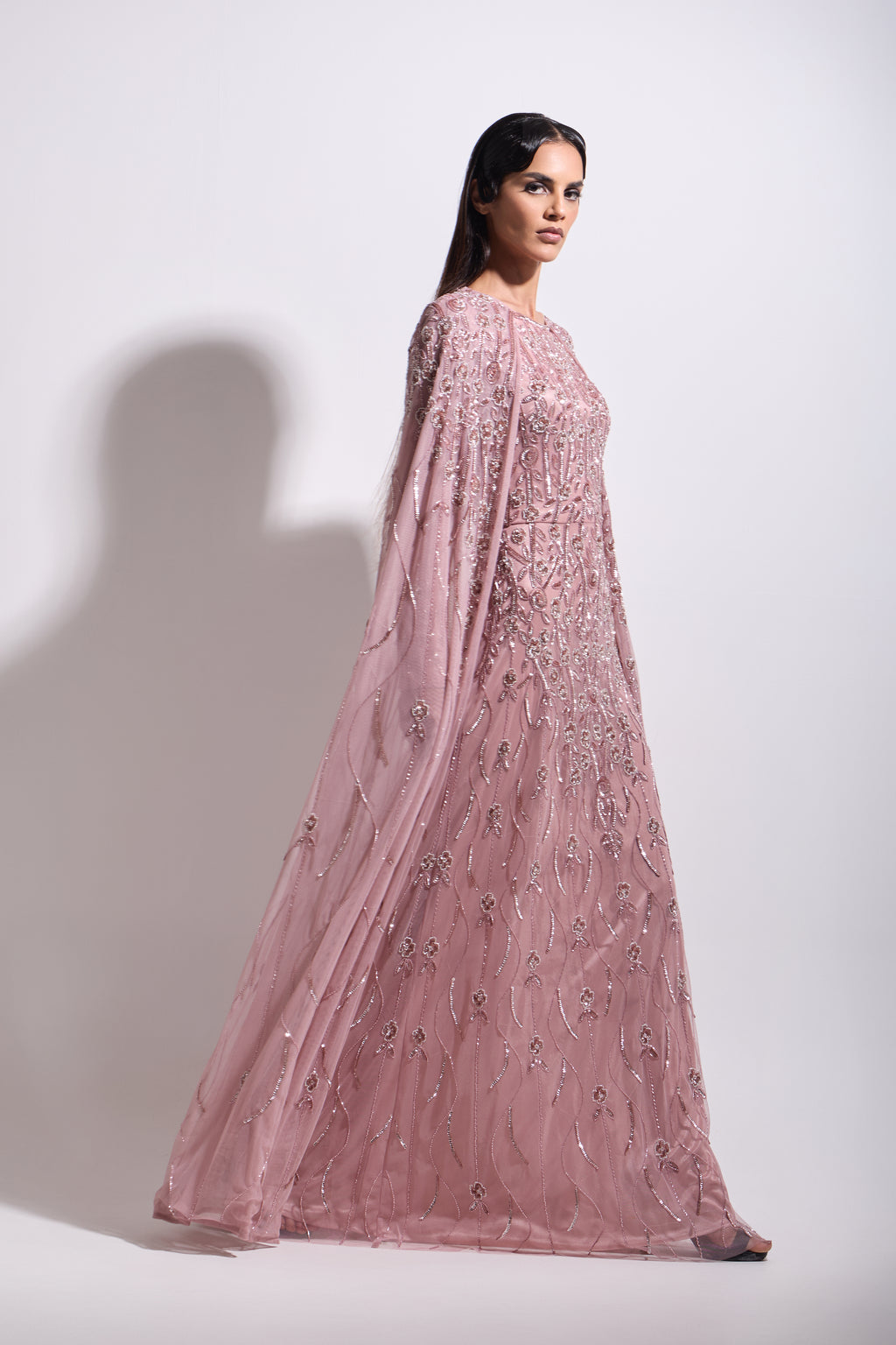 ROSAMUND CAPE MAXI DRESS