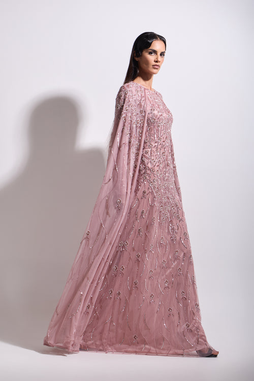 ROSAMUND CAPE MAXI DRESS