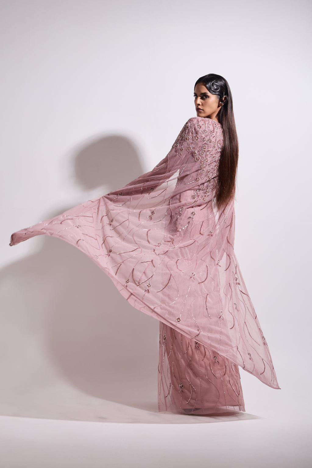 ROSAMUND CAPE MAXI DRESS