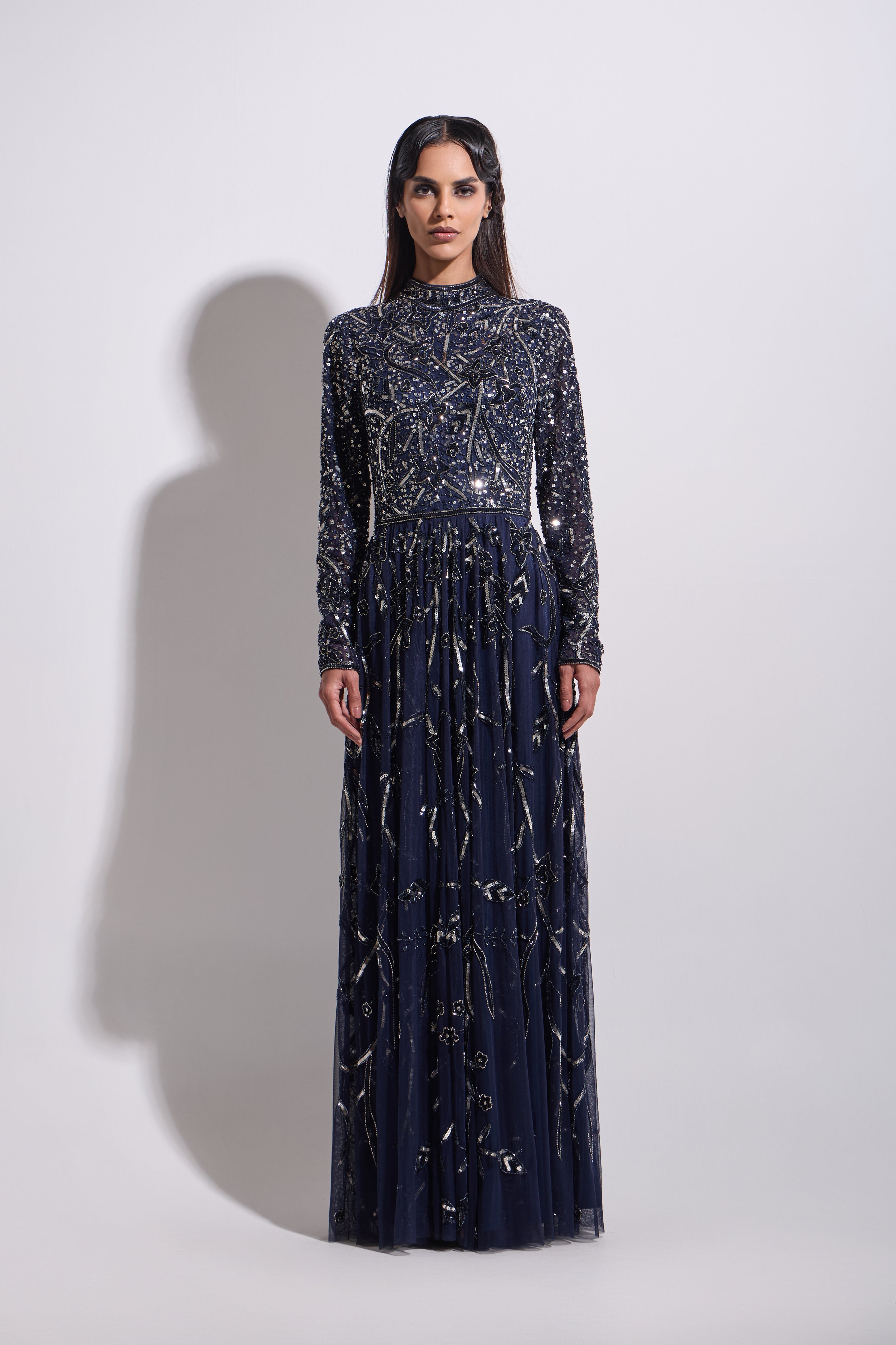 ISABELLA MOSAIC FROCK MAXI DRESS