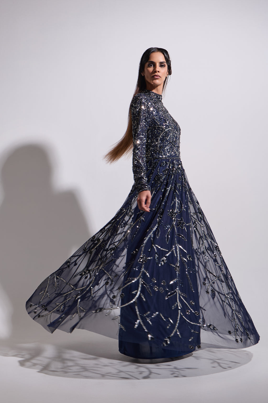 ISABELLA MOSAIC FROCK MAXI DRESS