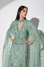 Genevieve Cape Maxi Dress