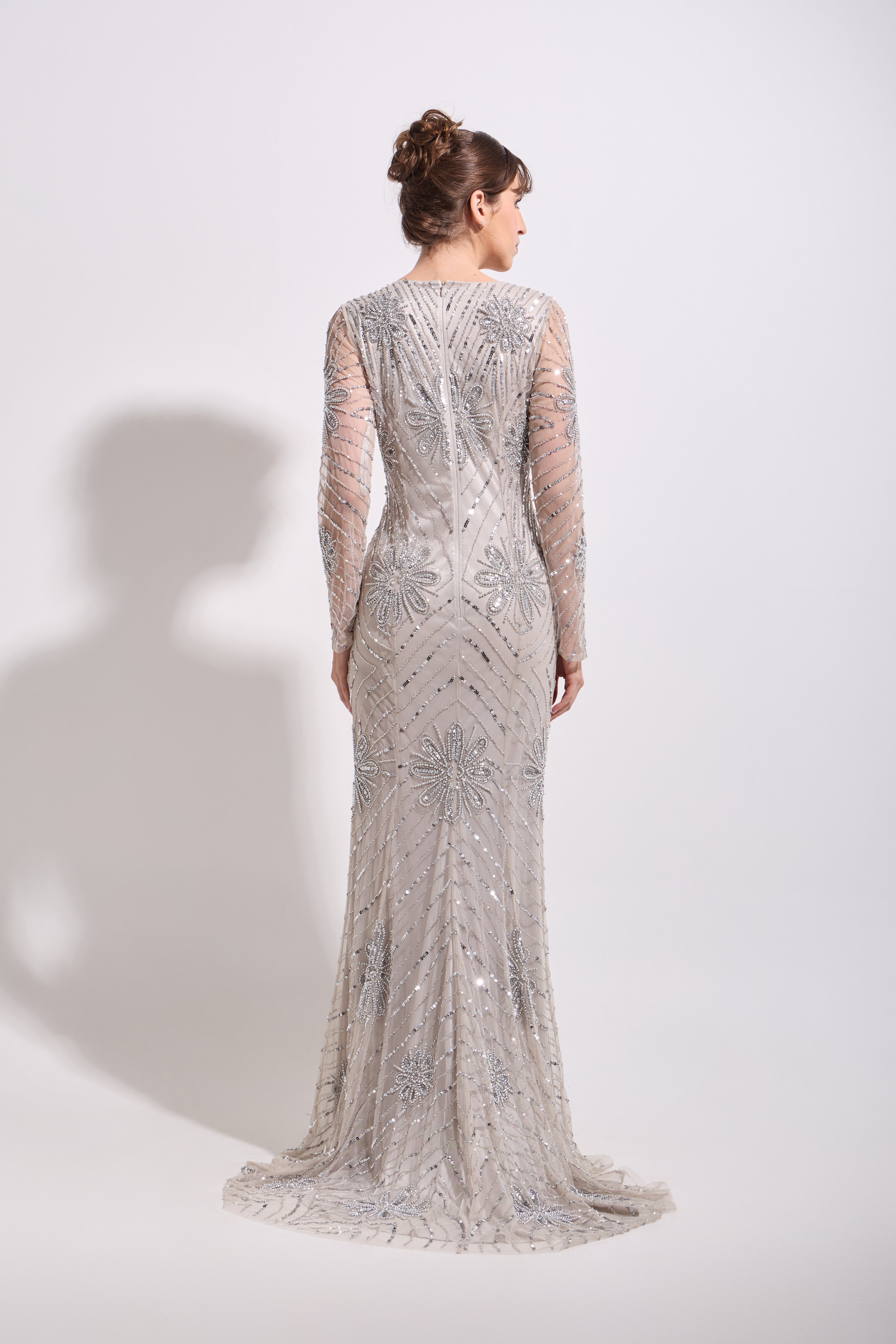 CELESTE EMBELLISHED MAXI DRESS