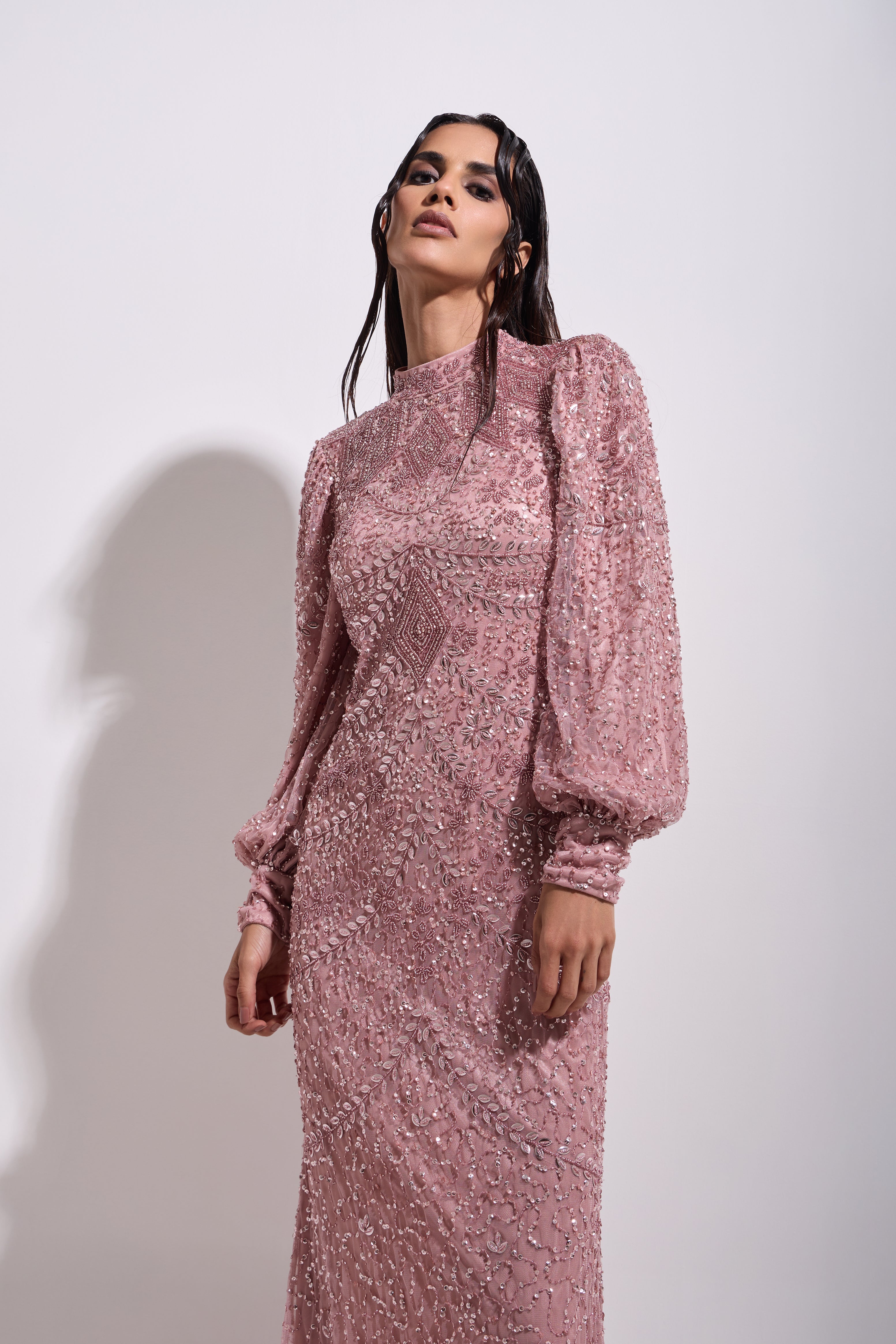 JULIETTE CUFFED MAXI DRESS