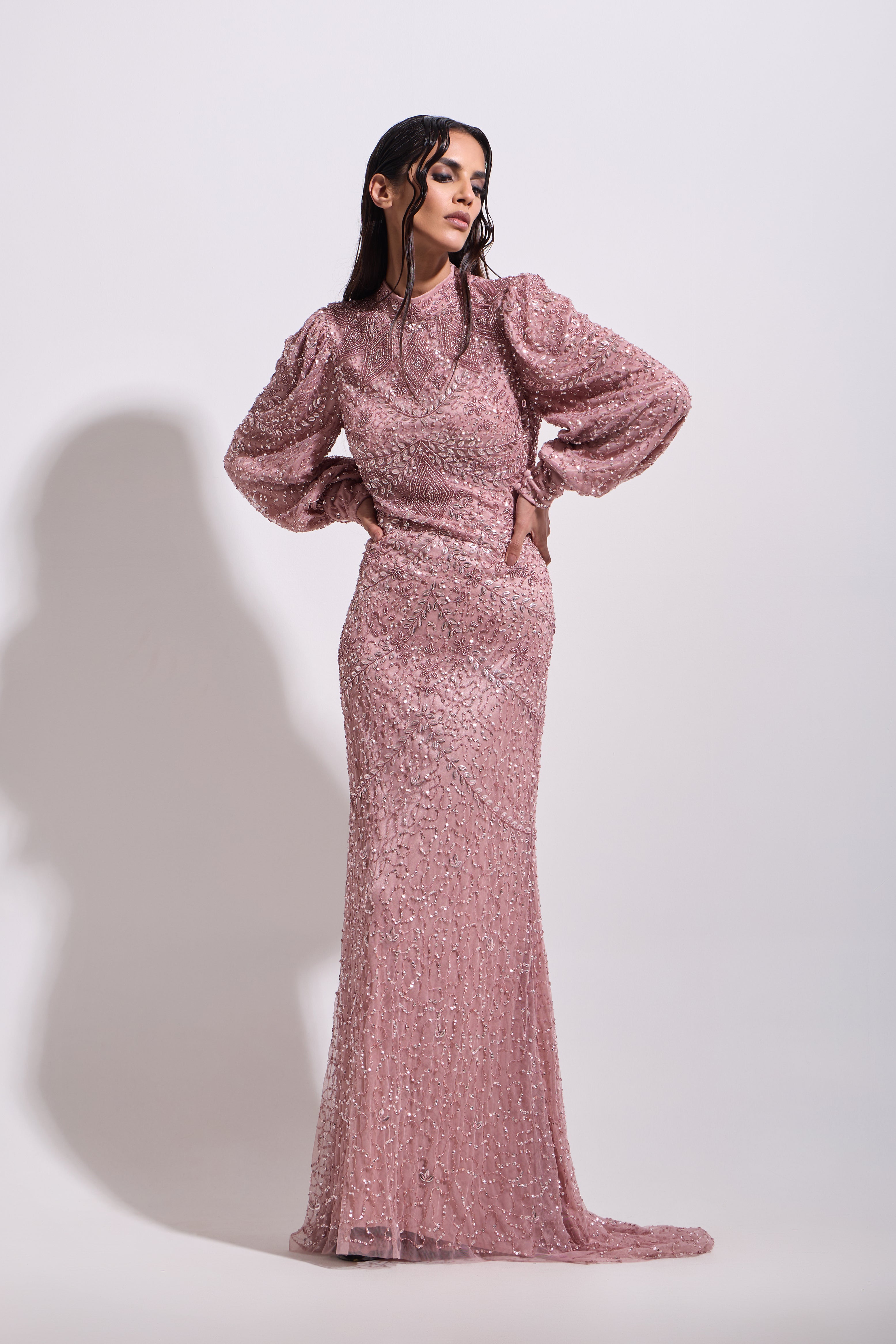 JULIETTE CUFFED MAXI DRESS