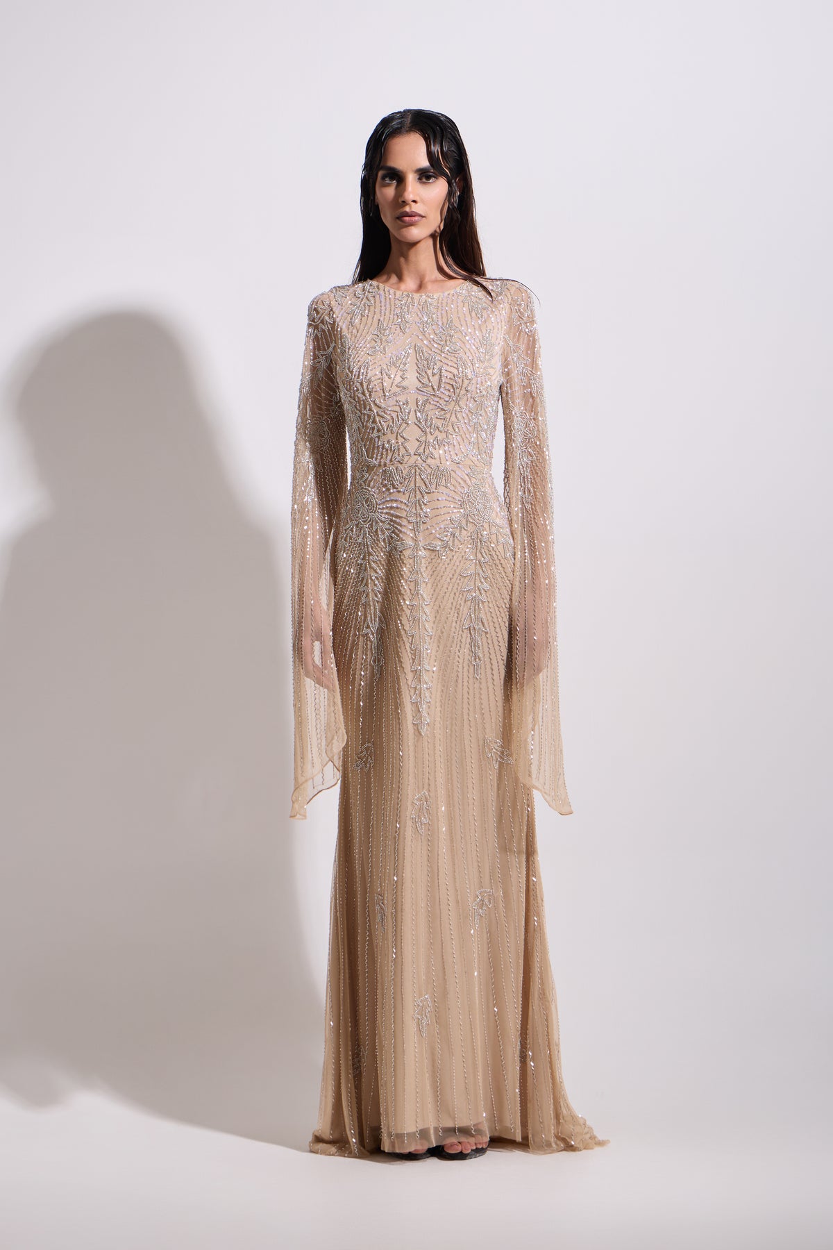 ELARA WINGED MAXI DRESS