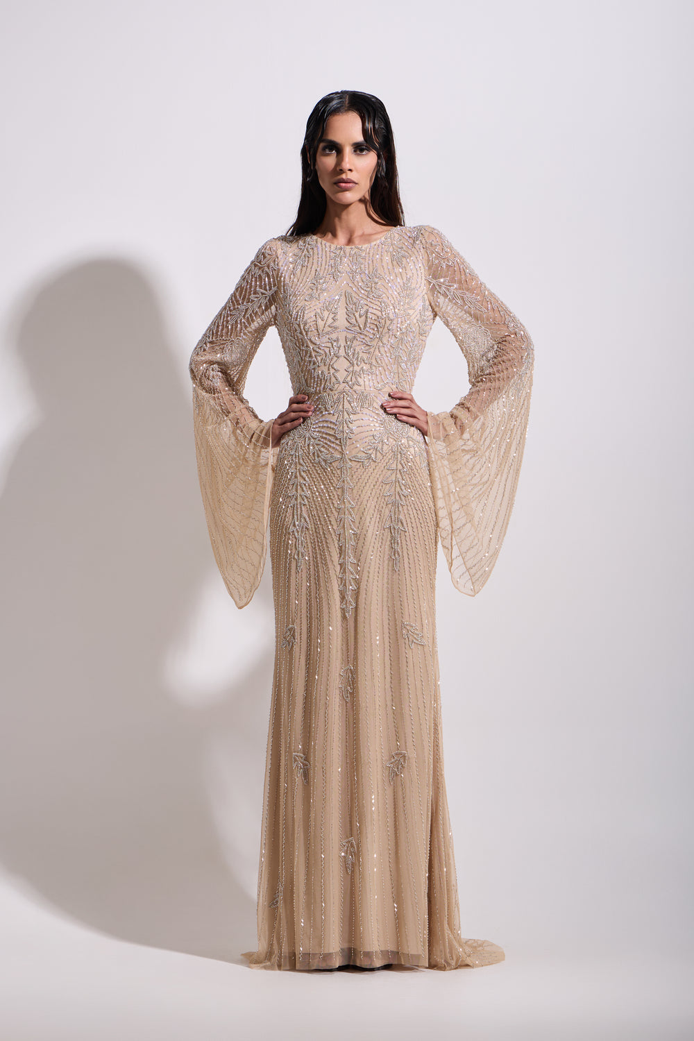 ELARA WINGED MAXI DRESS