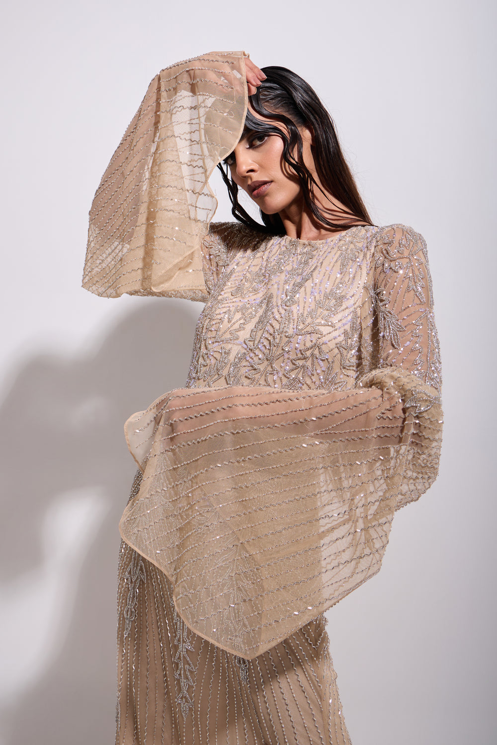 ELARA WINGED MAXI DRESS