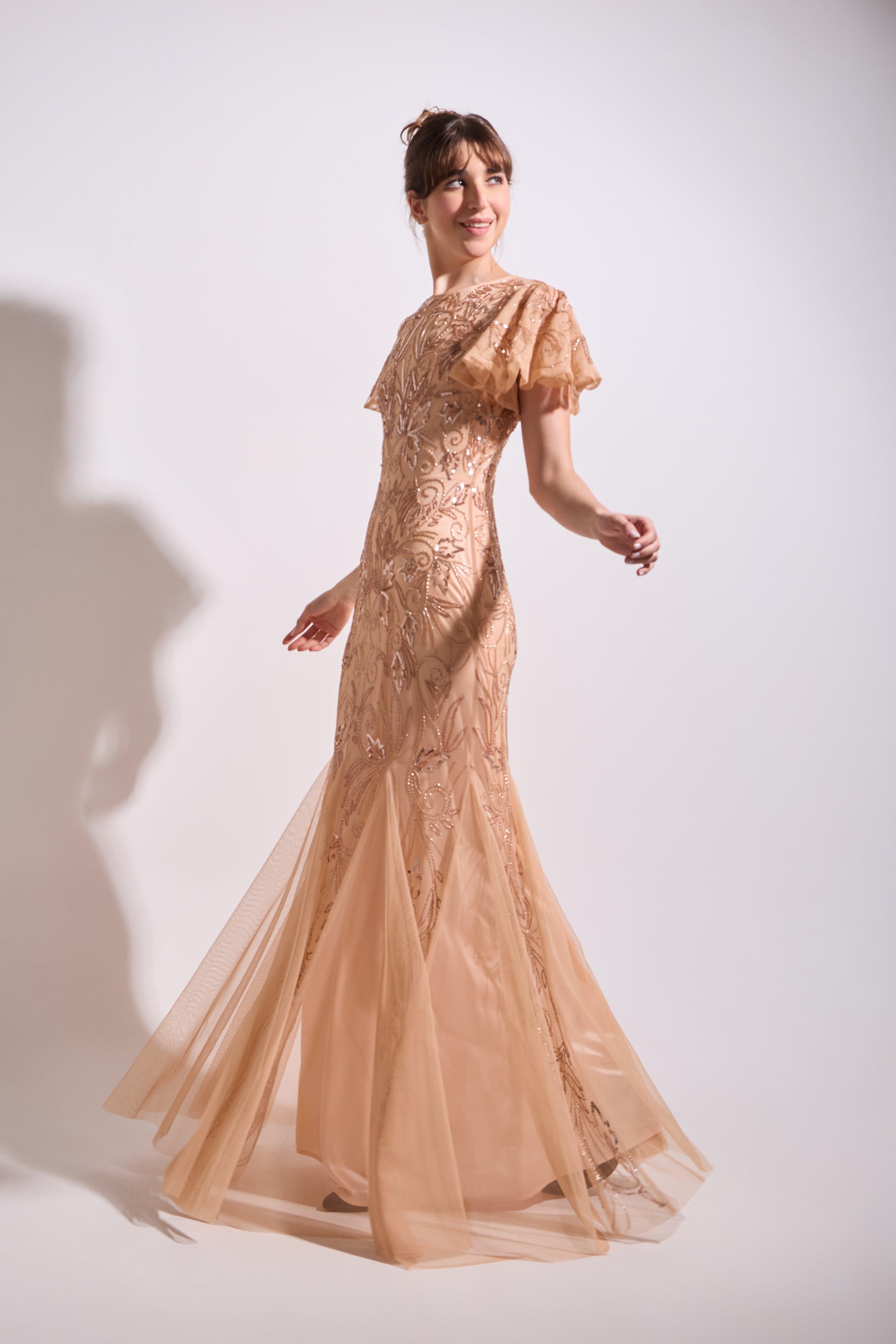 ROSALIA FLUTTER MAXI DRESS