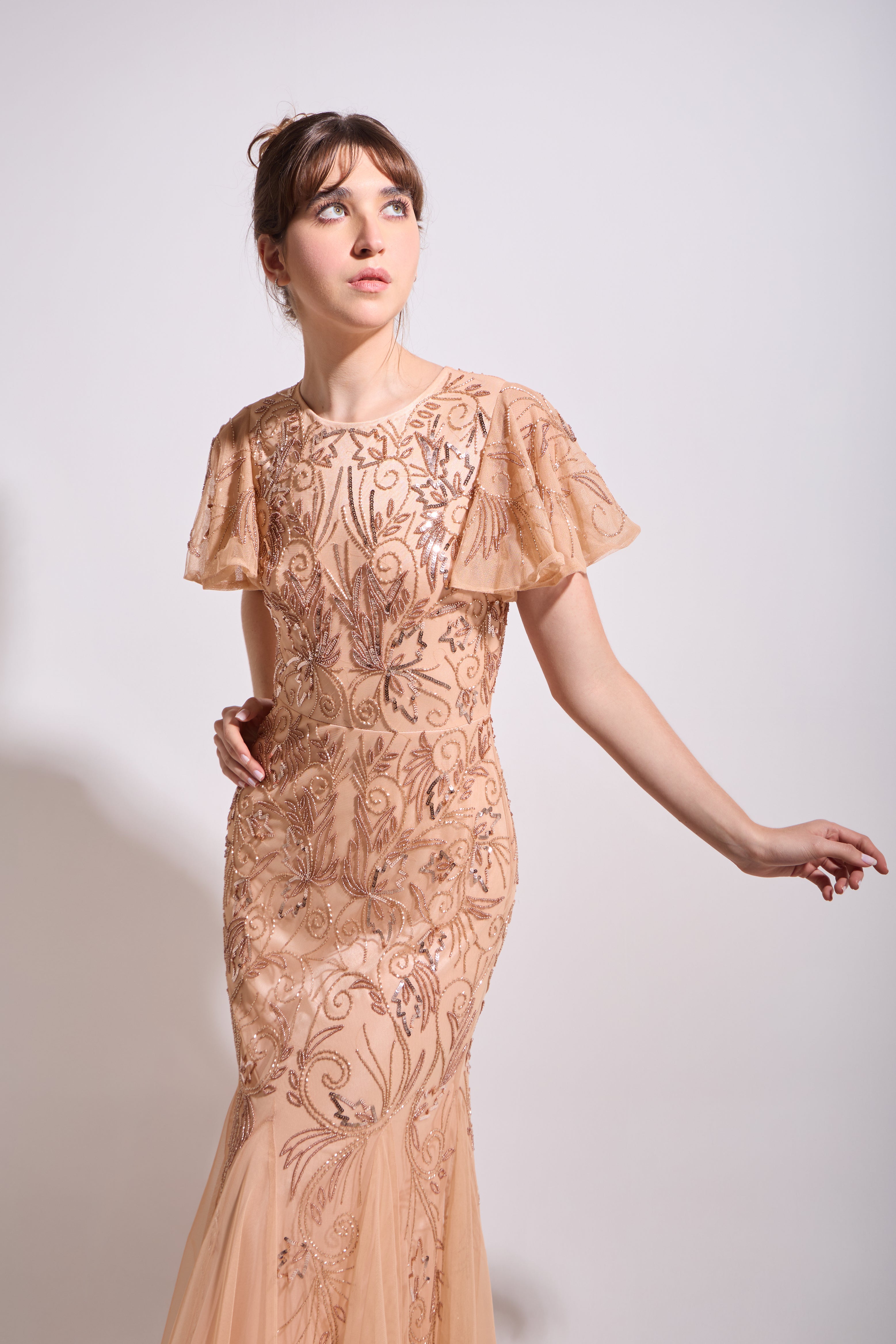 ROSALIA FLUTTER MAXI DRESS