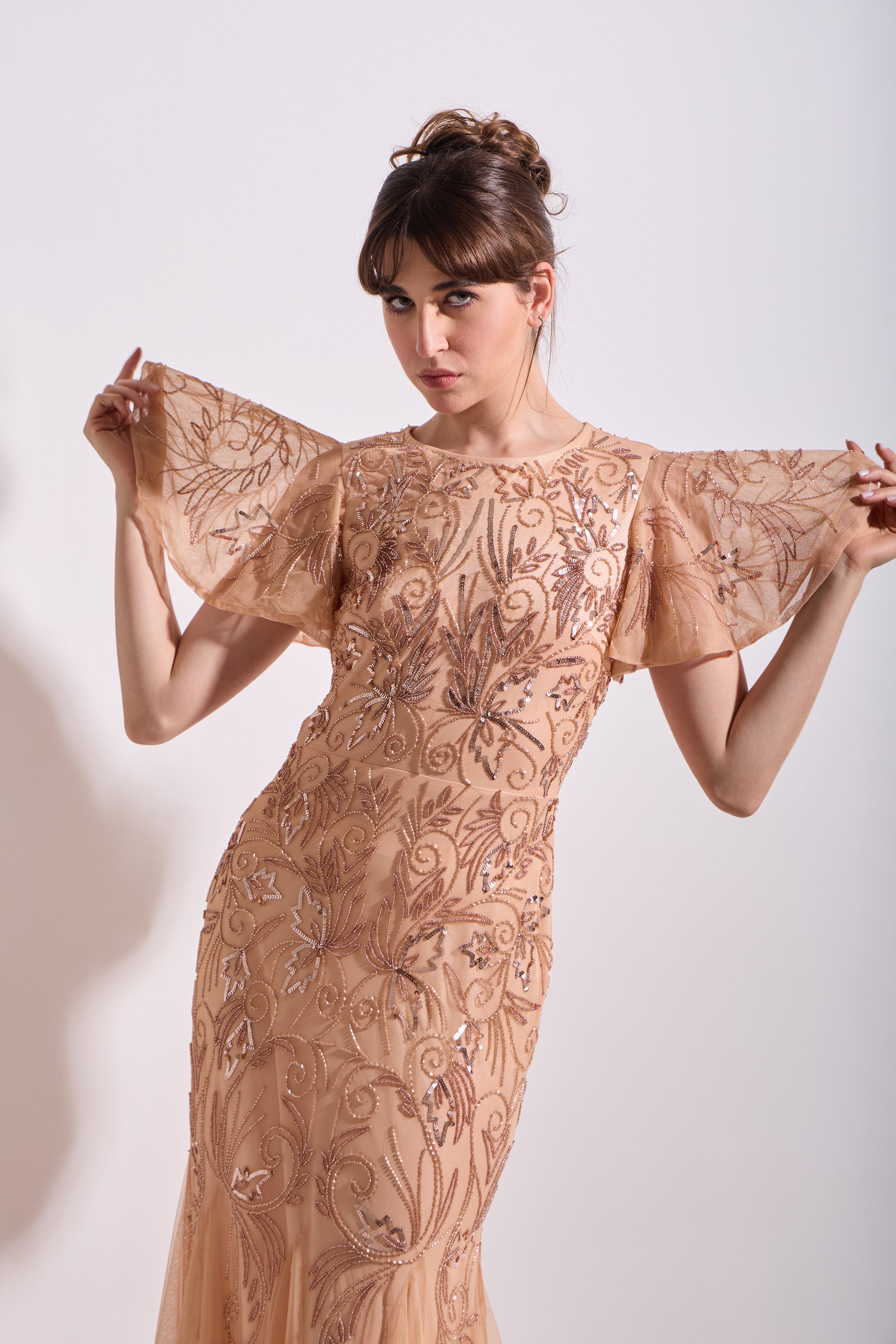 ROSALIA FLUTTER MAXI DRESS