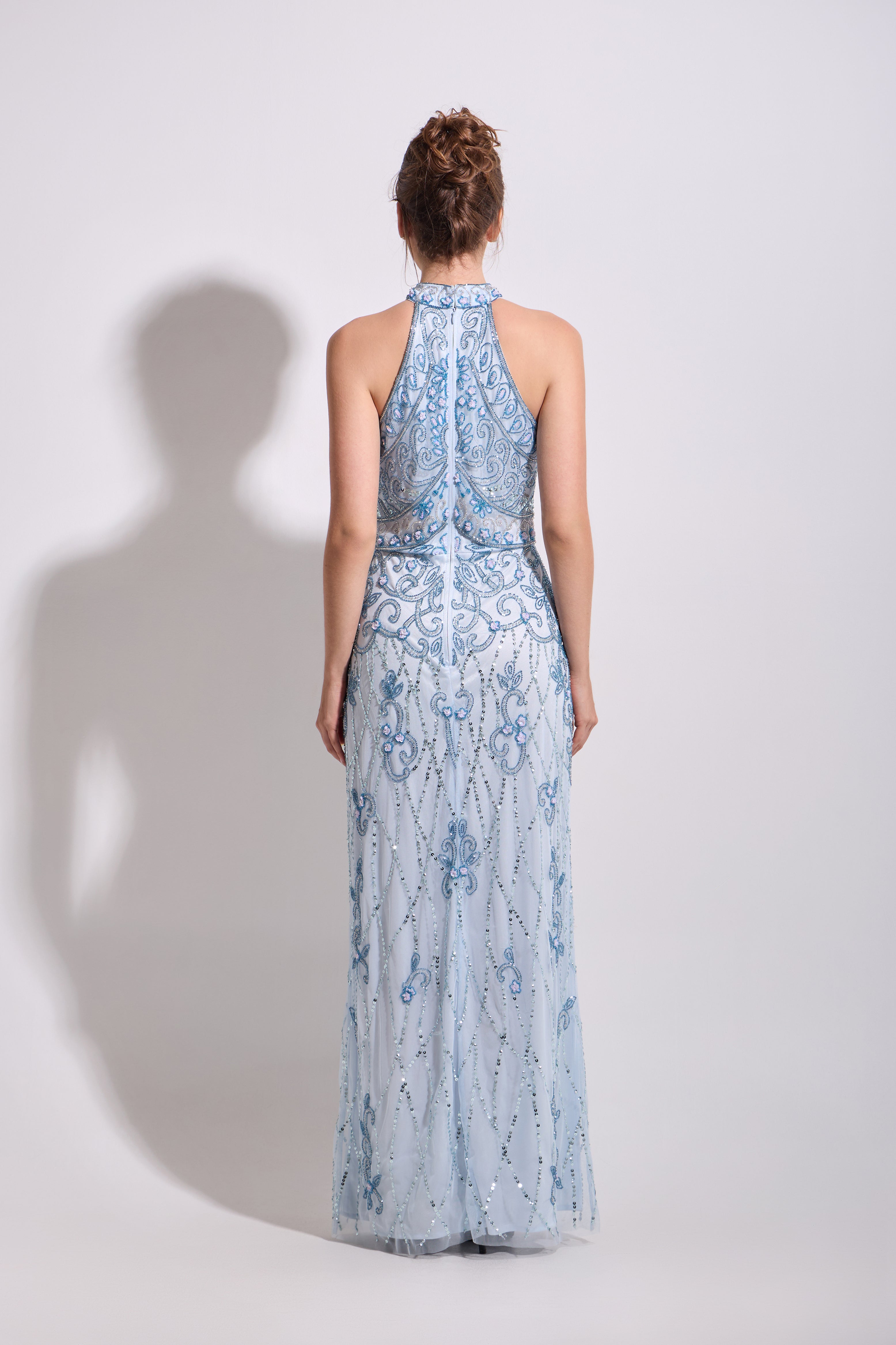 MARINA HALTER MAXI DRESS